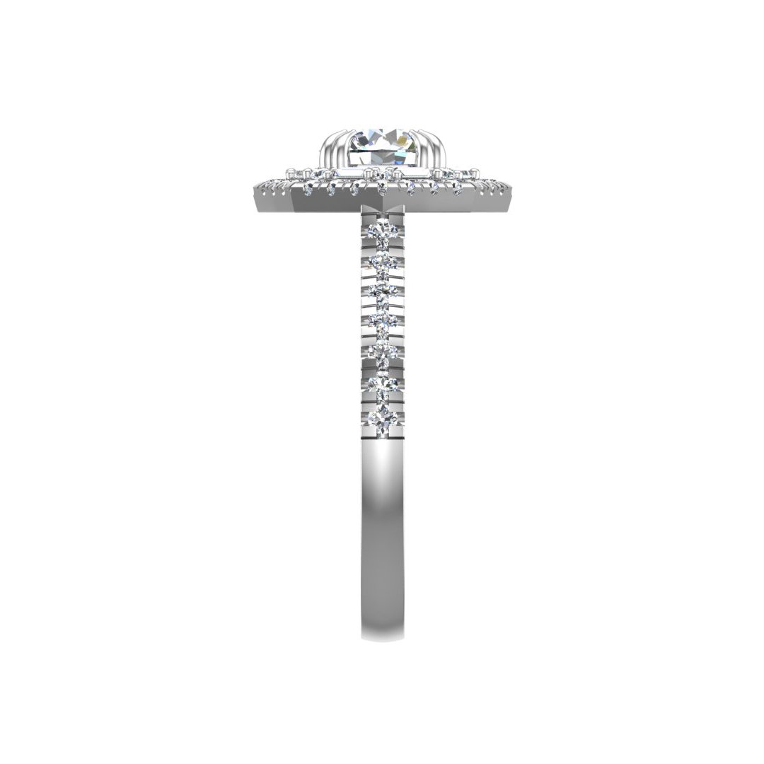 Eva Double Halo Engagement Ring